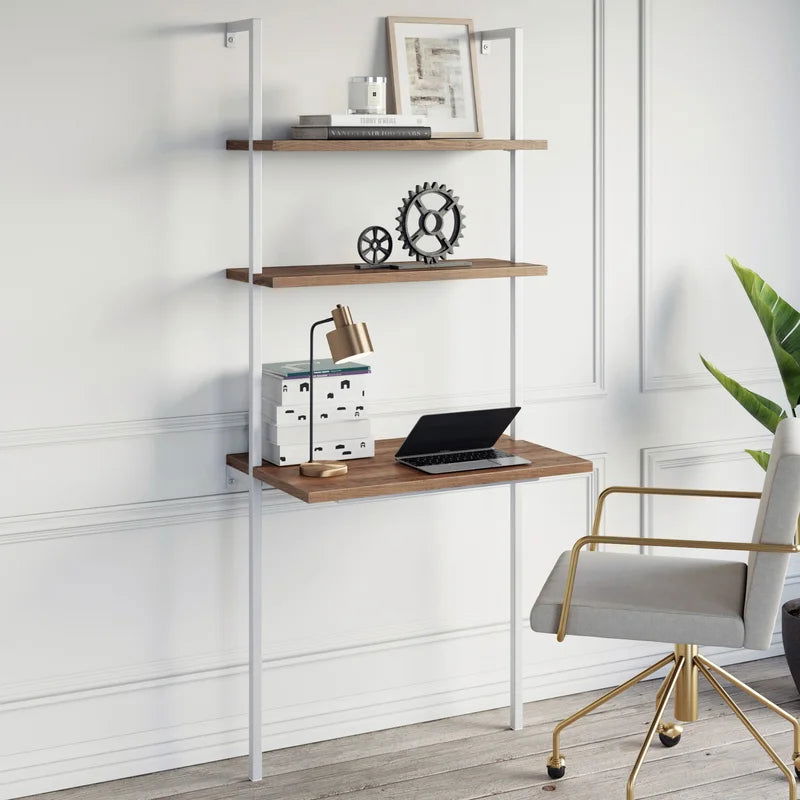 Furnishiaa Solid Wood Ladder Study Table For Home & Office - Furnishiaa -  -